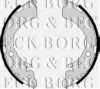 BORG & BECK BBS6235 Brake Shoe Set